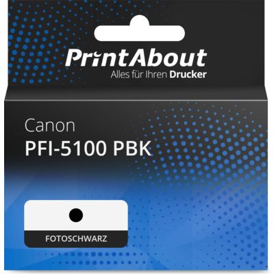 Druckerpatrone kompatibel mit Canon PFI-5100 PBK - Fotoschwarz