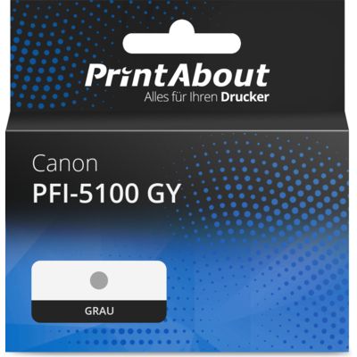 Druckerpatrone kompatibel mit Canon PFI-5100 GY - Grau