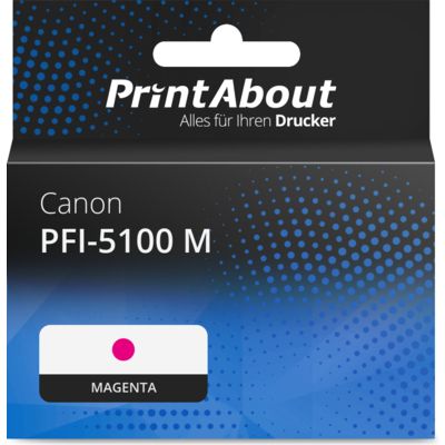 Druckerpatrone kompatibel mit Canon PFI-5100 M - Magenta