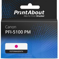 Druckerpatrone kompatibel mit Canon PFI-5100 PM - Fotomagenta