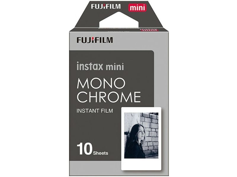 Fujifilm Instax mini film Monochrome (10 vel) (Instax mini) - (4,6 cm x 6,2 cm) - Fotopapier