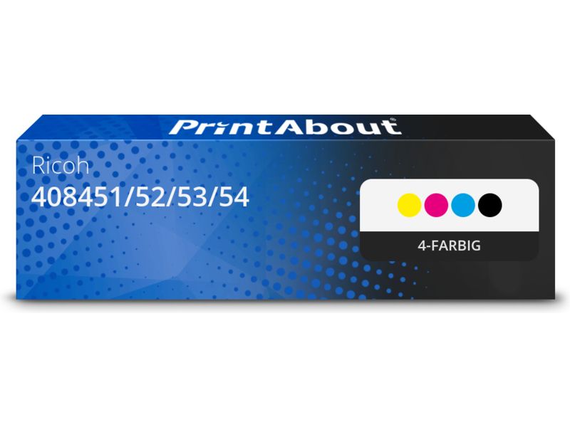 PrintAbout Toner 408451/52/53/54 (M C240) 4-farbig Multipack für Ricoh
