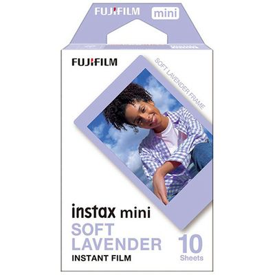 Fujifilm Instax mini film soft lavender (10 vel) - (4,6 cm x 6,2 cm) - Fotopapier