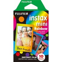 Fujifilm Instax mini film Rainbow 10 vel - (4,6 cm x 6,2 cm) - Fotopapier