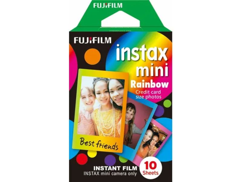 Fujifilm Instax mini film Rainbow 10 vel - (4,6 cm x 6,2 cm) - Fotopapier