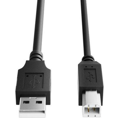 PrintAbout USB Printerkabel zwart (2 meter) USB 2.0 - USB-Kabel