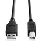 PrintAbout USB Printerkabel zwart (3 meter) USB 2.0 - USB-Kabel