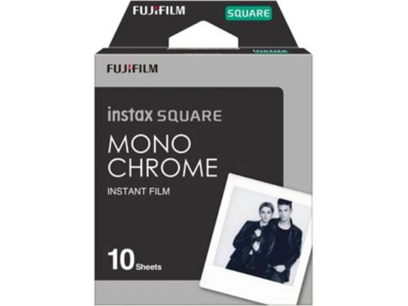 Fujifilm Instax square film Monochrome (10 vel) - (62 mm × 62 mm) - Fotopapier