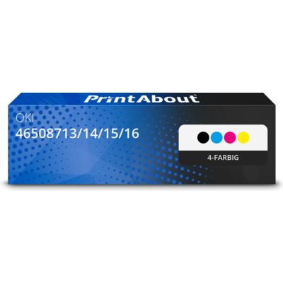 Toner kompatibel mit OKI 46508713/14/15/16 - 4-farbig - Normale Kapazität - Multipack