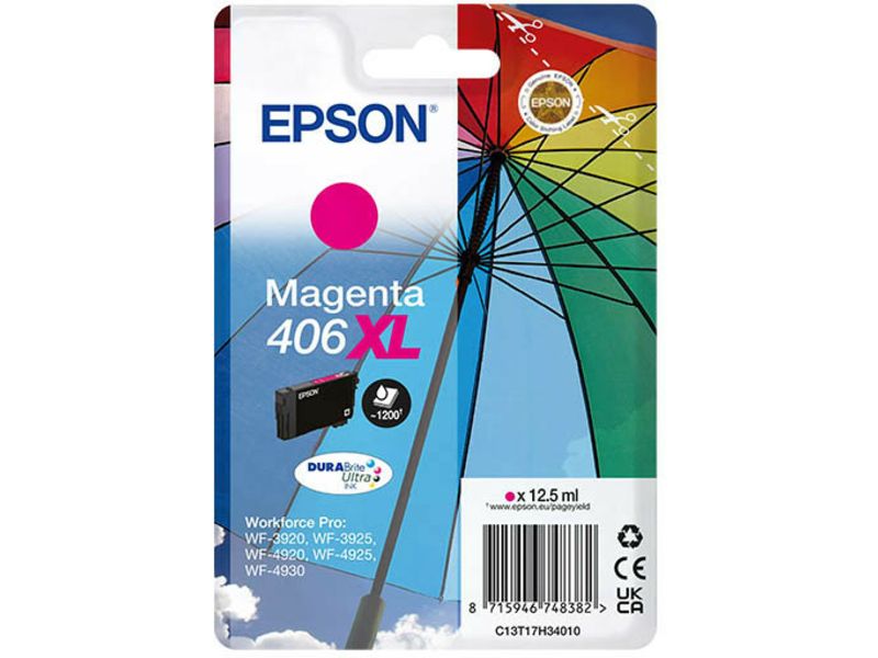 Epson 406XL (T17H3) - Magenta - Druckerpatrone - Hohe Kapazität