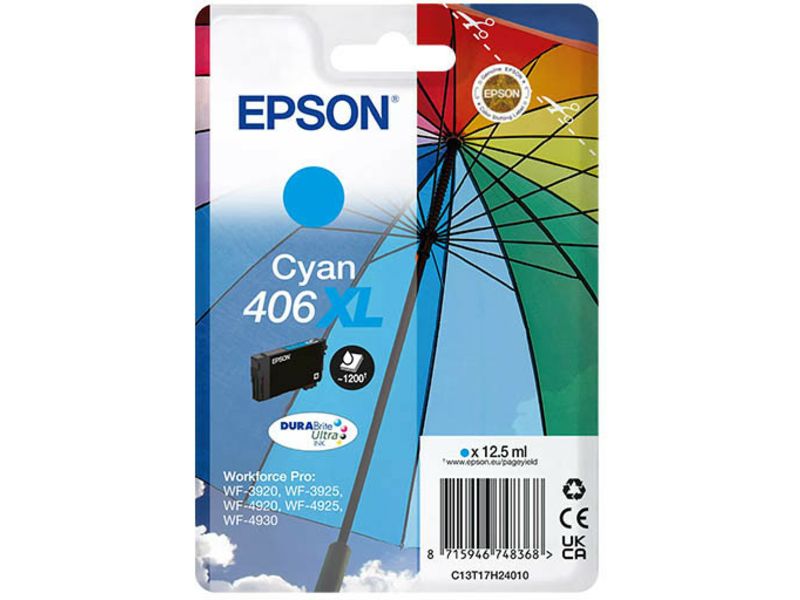 Epson 406XL (T17H2) - Cyan - Druckerpatrone - Hohe Kapazität
