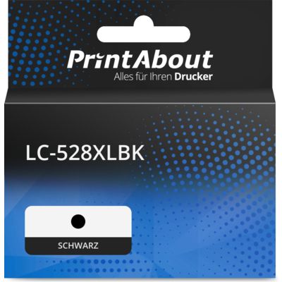 Druckerpatrone kompatibel mit Brother LC-528XLBK - Schwarz - Hohe Kapazität