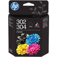 HP 302/304 (B82L1AE) - Schwarz + 3 Farben - Druckerpatrone - Multipack