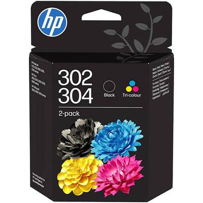 HP 302/304 (B82L1AE) - Schwarz + 3 Farben - Druckerpatrone - Multipack